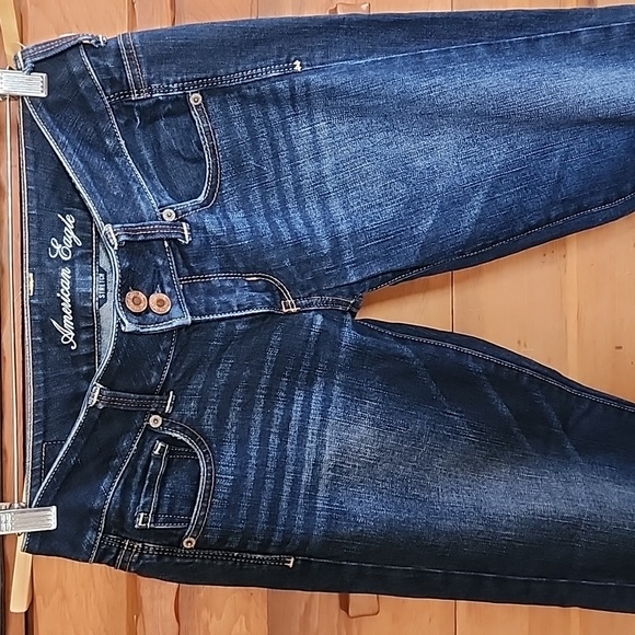 EUC American Eagle: "Vintage" Artist Crop, Dark-wash, Size 2 (circa 1999) - Picture 3 of 10
